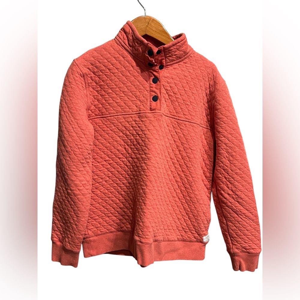 Southern Tide Peach Quilted Pullover